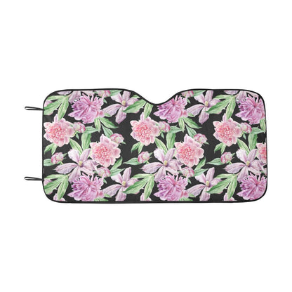 Peony Pattern Print Design PE08 Car Sun Shade-JorJune