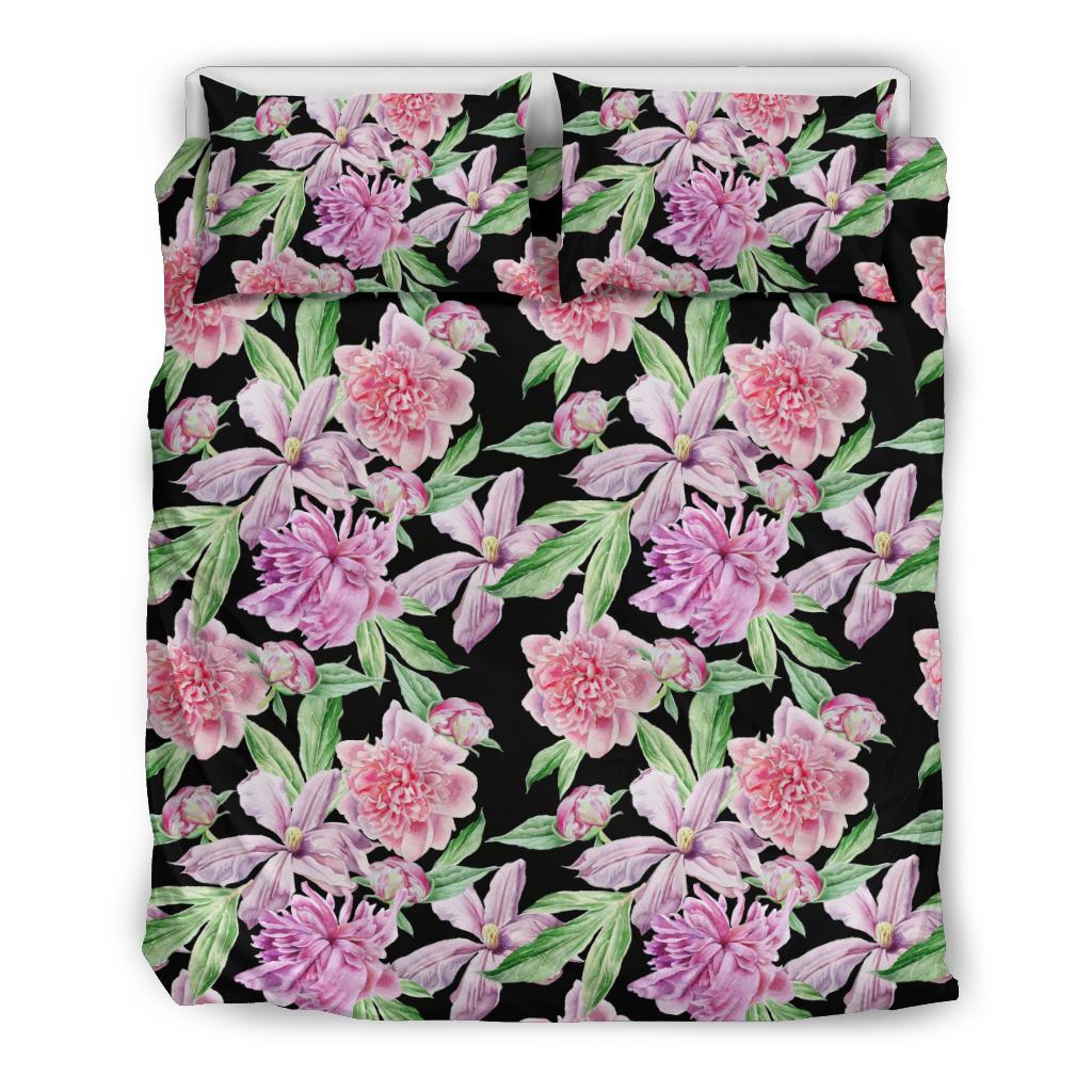 Peony Pattern Print Design PE08 Duvet Cover Bedding Set-JORJUNE.COM