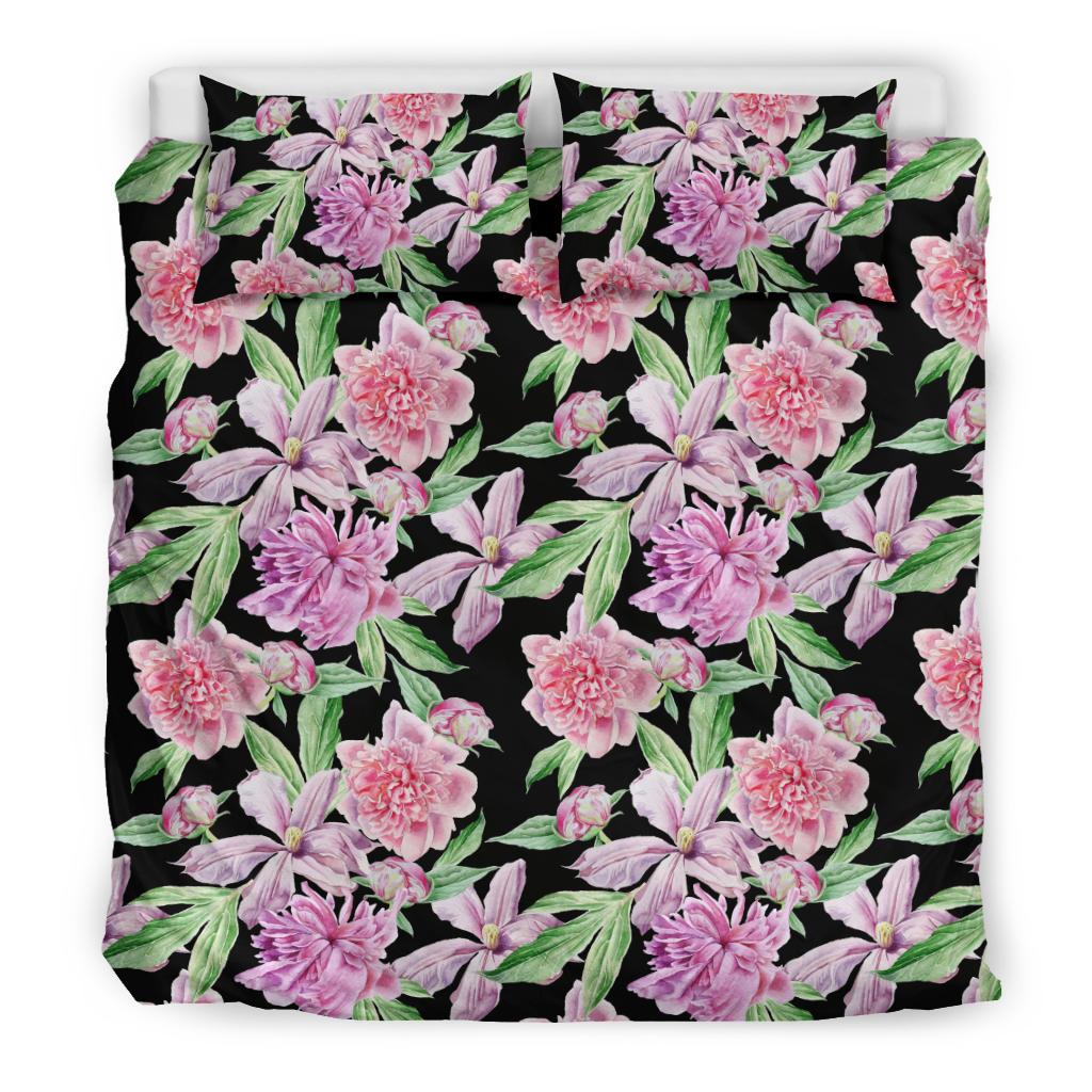Peony Pattern Print Design PE08 Duvet Cover Bedding Set-JORJUNE.COM