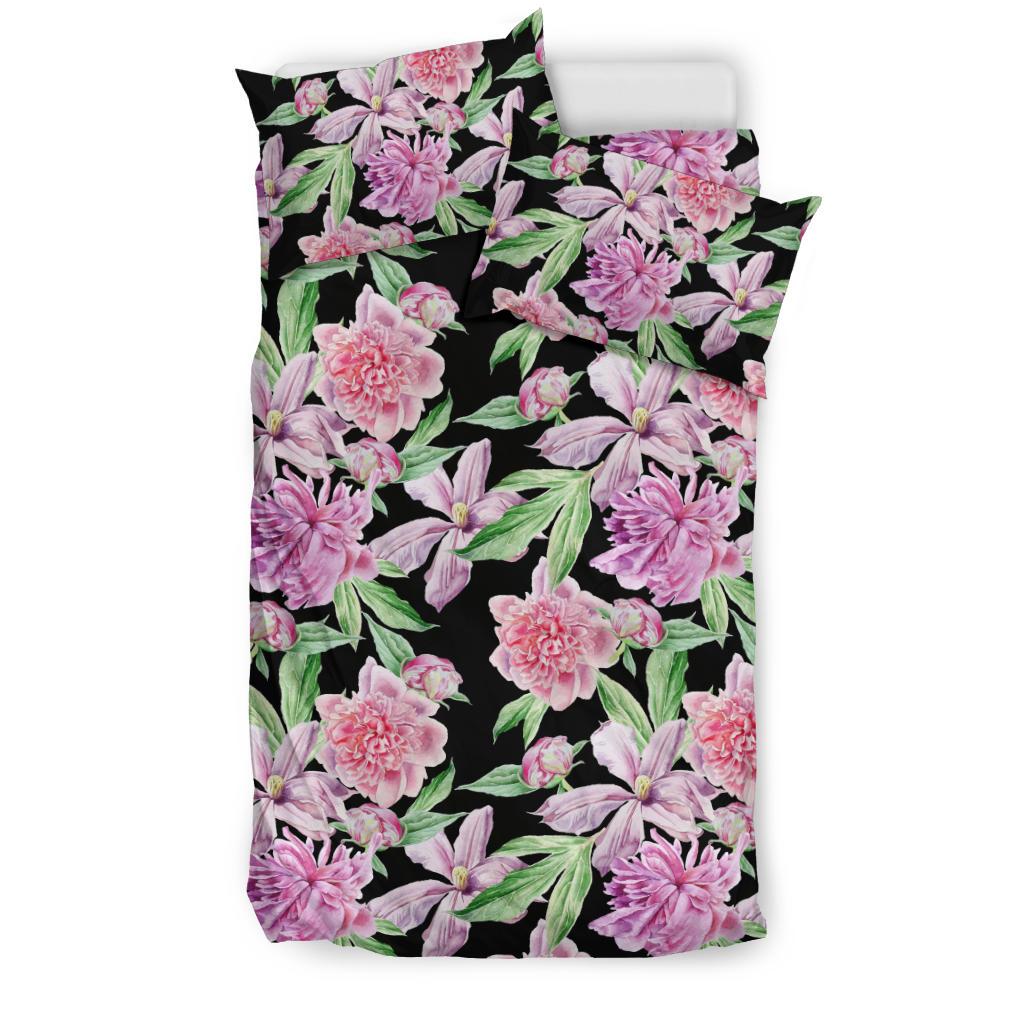 Peony Pattern Print Design PE08 Duvet Cover Bedding Set-JORJUNE.COM