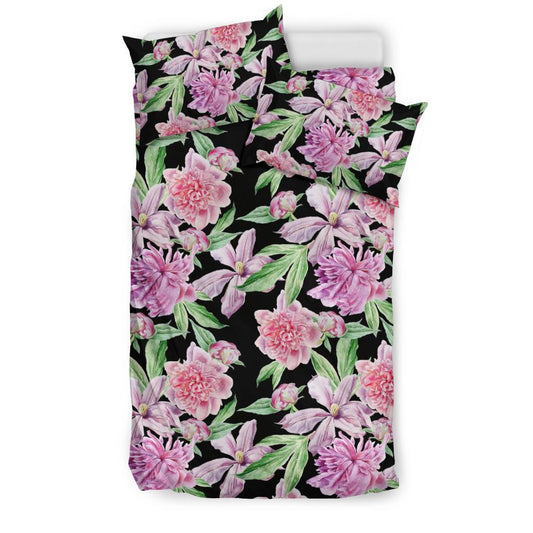 Peony Pattern Print Design PE08 Duvet Cover Bedding Set-JORJUNE.COM