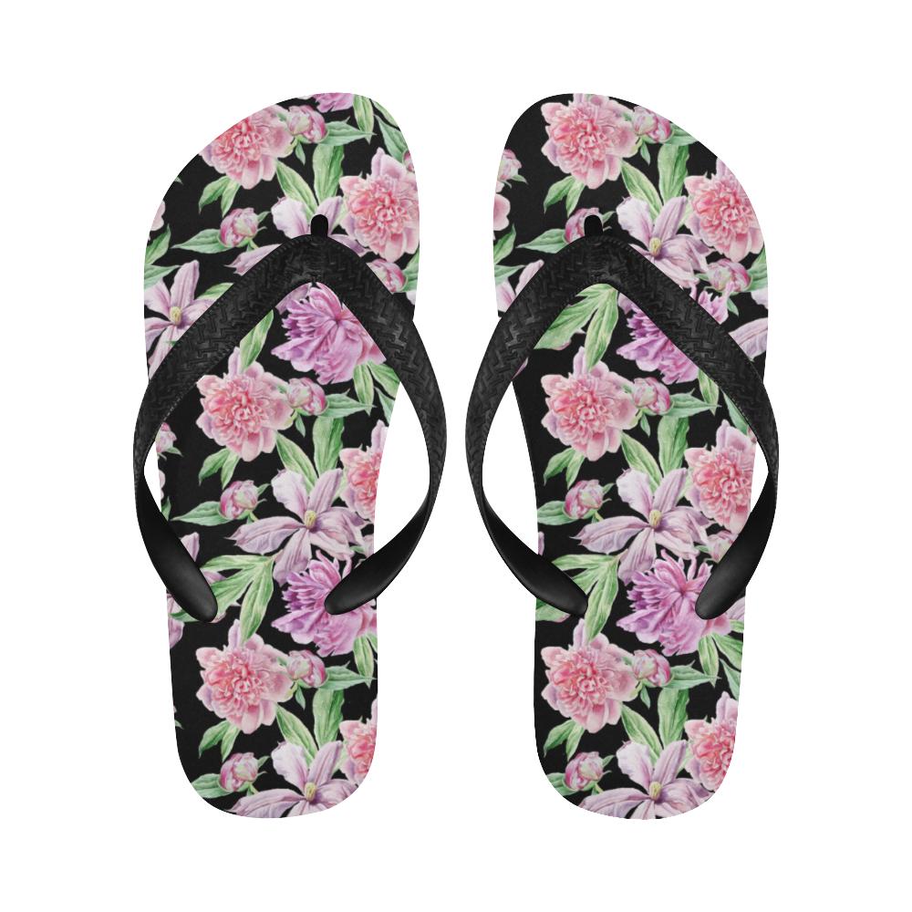 Peony Pattern Print Design PE08 Flip Flops-JorJune