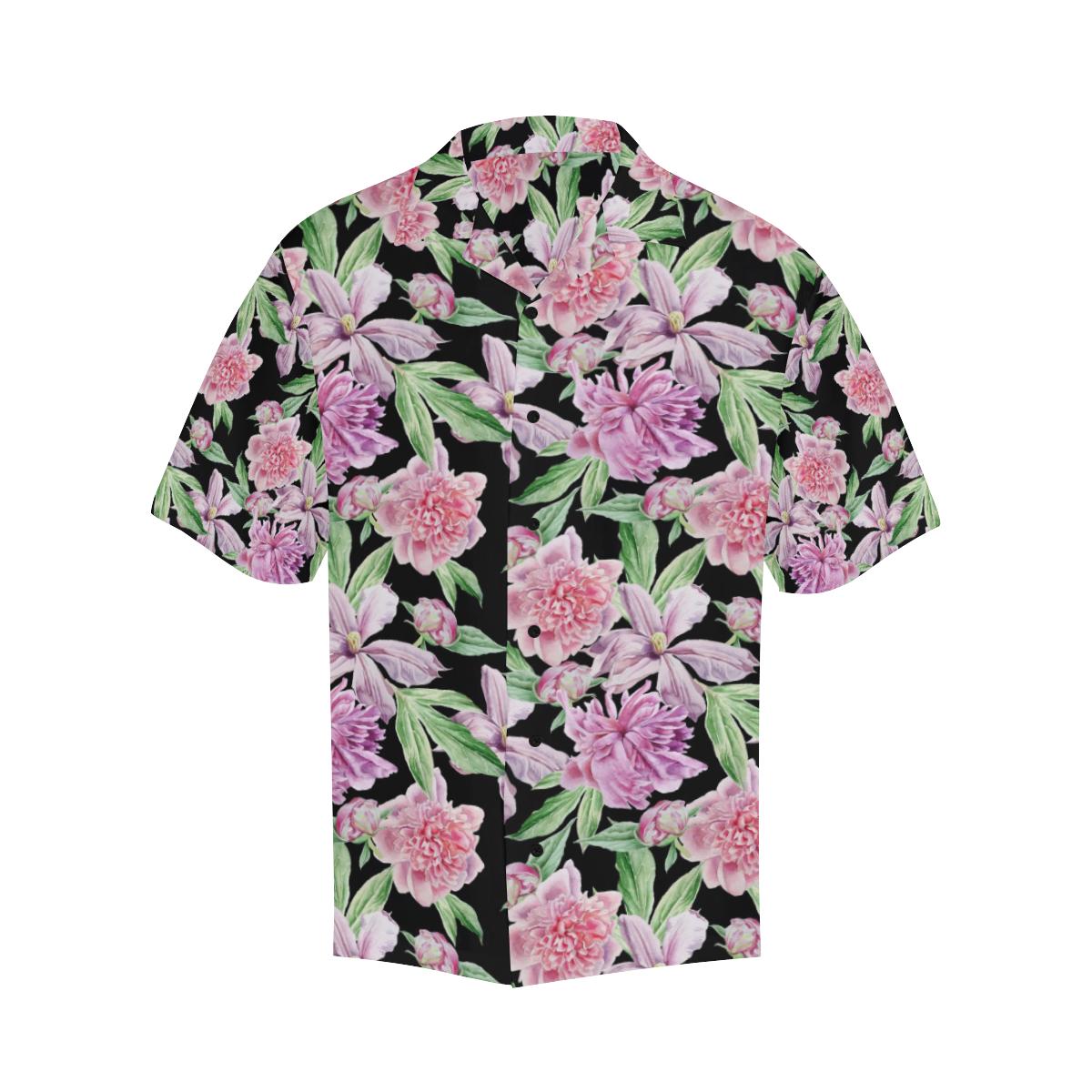 Peony Pattern Print Design PE08 Men Hawaiian Shirt-JorJune