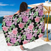 Peony Pattern Print Design PE08 Sarong Pareo Wrap-JORJUNE.COM