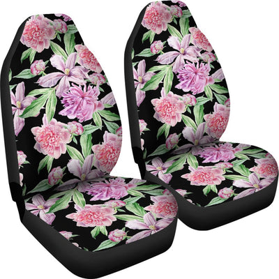 Peony Pattern Print Design PE08 Universal Fit Car Seat Covers-JorJune