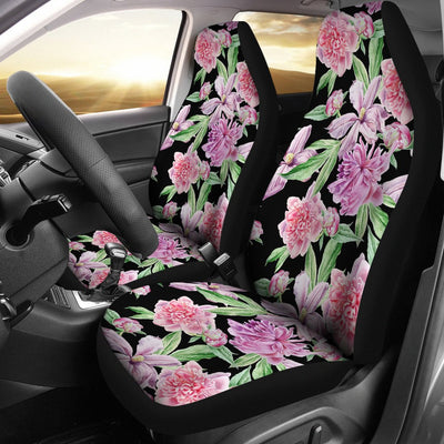 Peony Pattern Print Design PE08 Universal Fit Car Seat Covers-JorJune