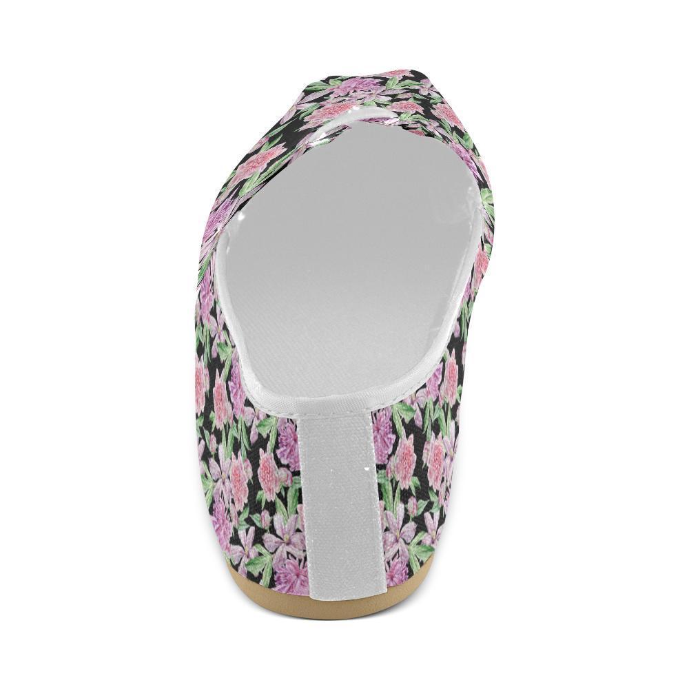 Peony Pattern Print Design PE08 Women Casual Shoes-JorJune.com