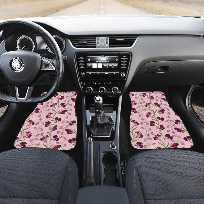 Peony Pattern Print Design PE09 Car Floor Mats-JORJUNE.COM