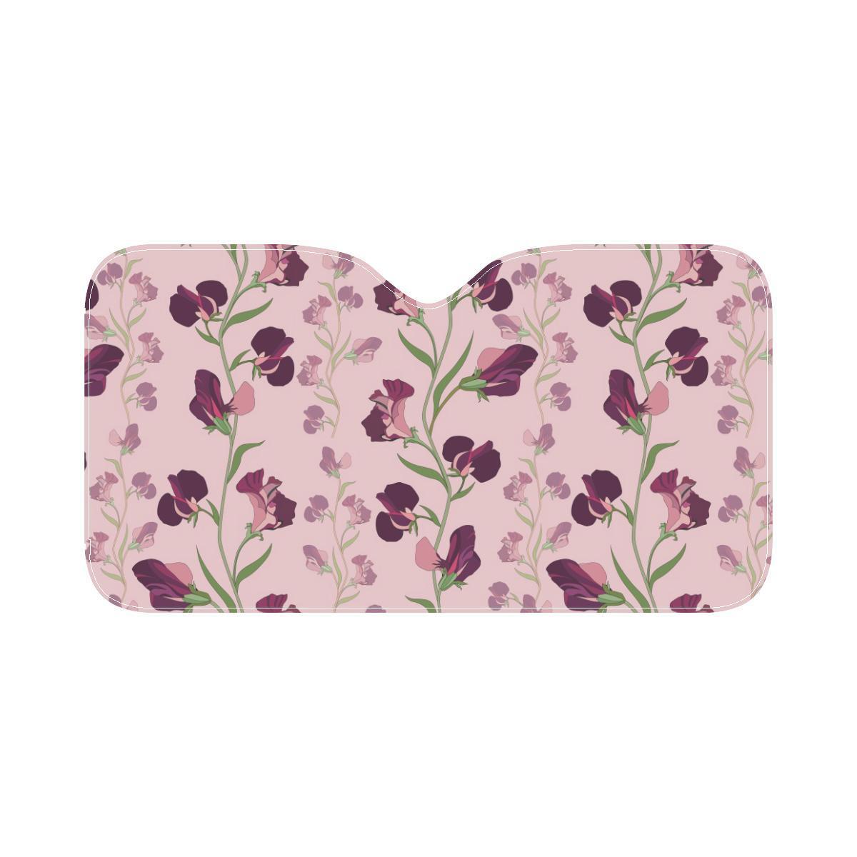 Peony Pattern Print Design PE09 Car Sun Shade-JorJune