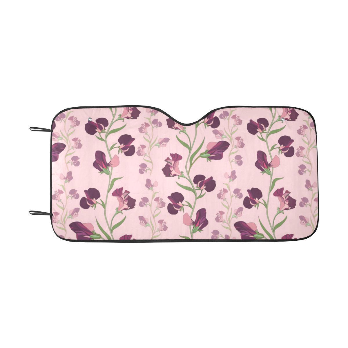 Peony Pattern Print Design PE09 Car Sun Shade-JorJune