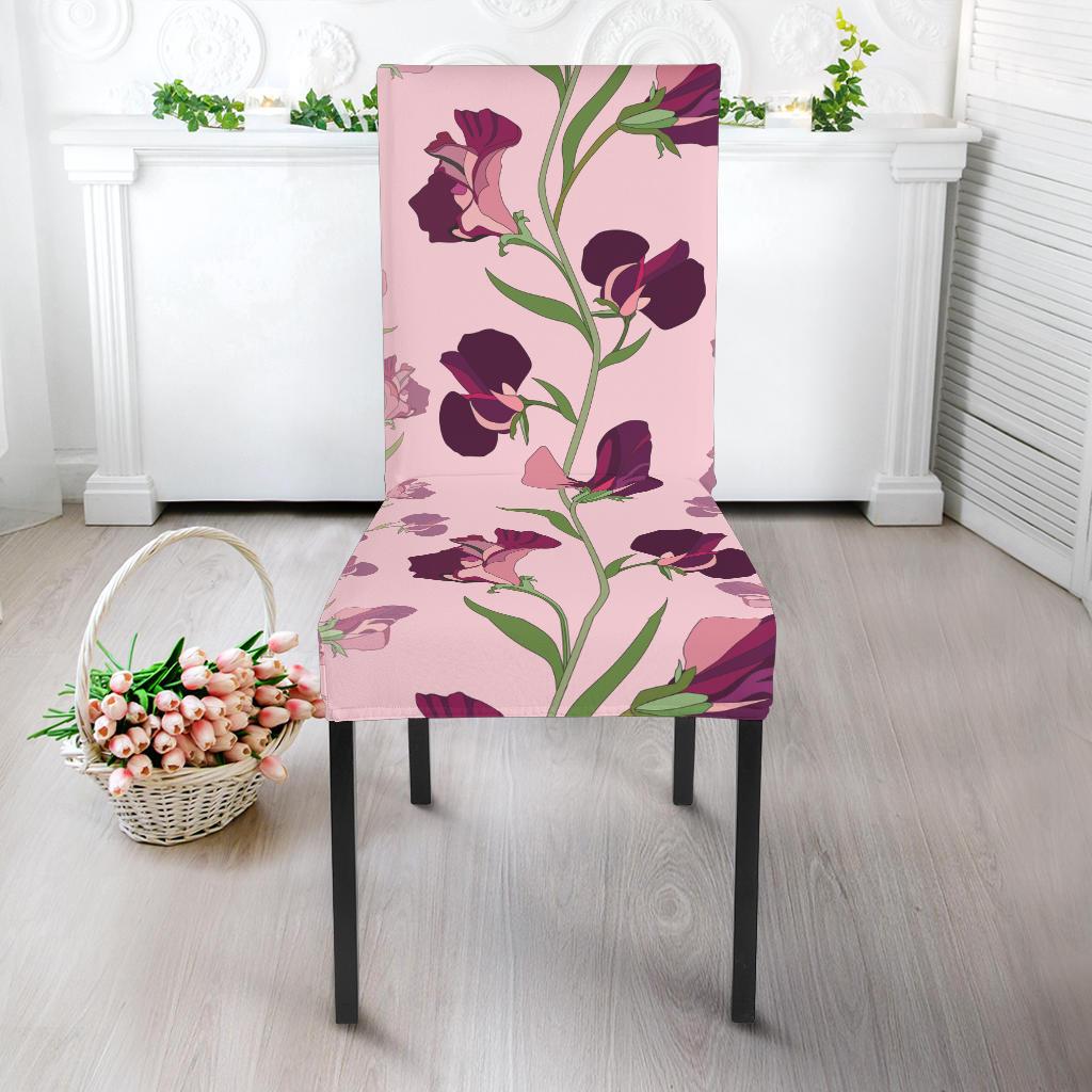 Peony Pattern Print Design PE09 Dining Chair Slipcover-JORJUNE.COM