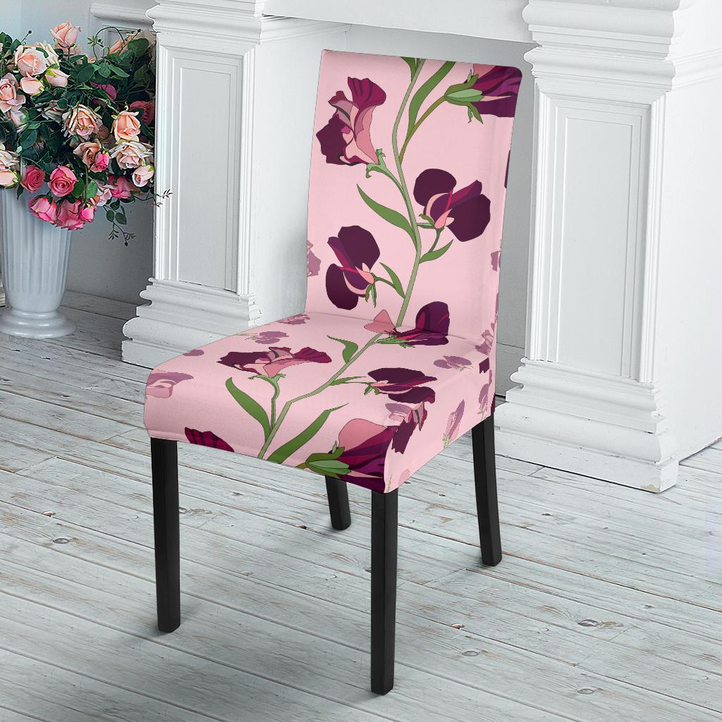 Peony Pattern Print Design PE09 Dining Chair Slipcover-JORJUNE.COM