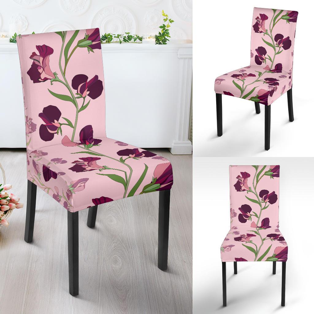 Peony Pattern Print Design PE09 Dining Chair Slipcover-JORJUNE.COM