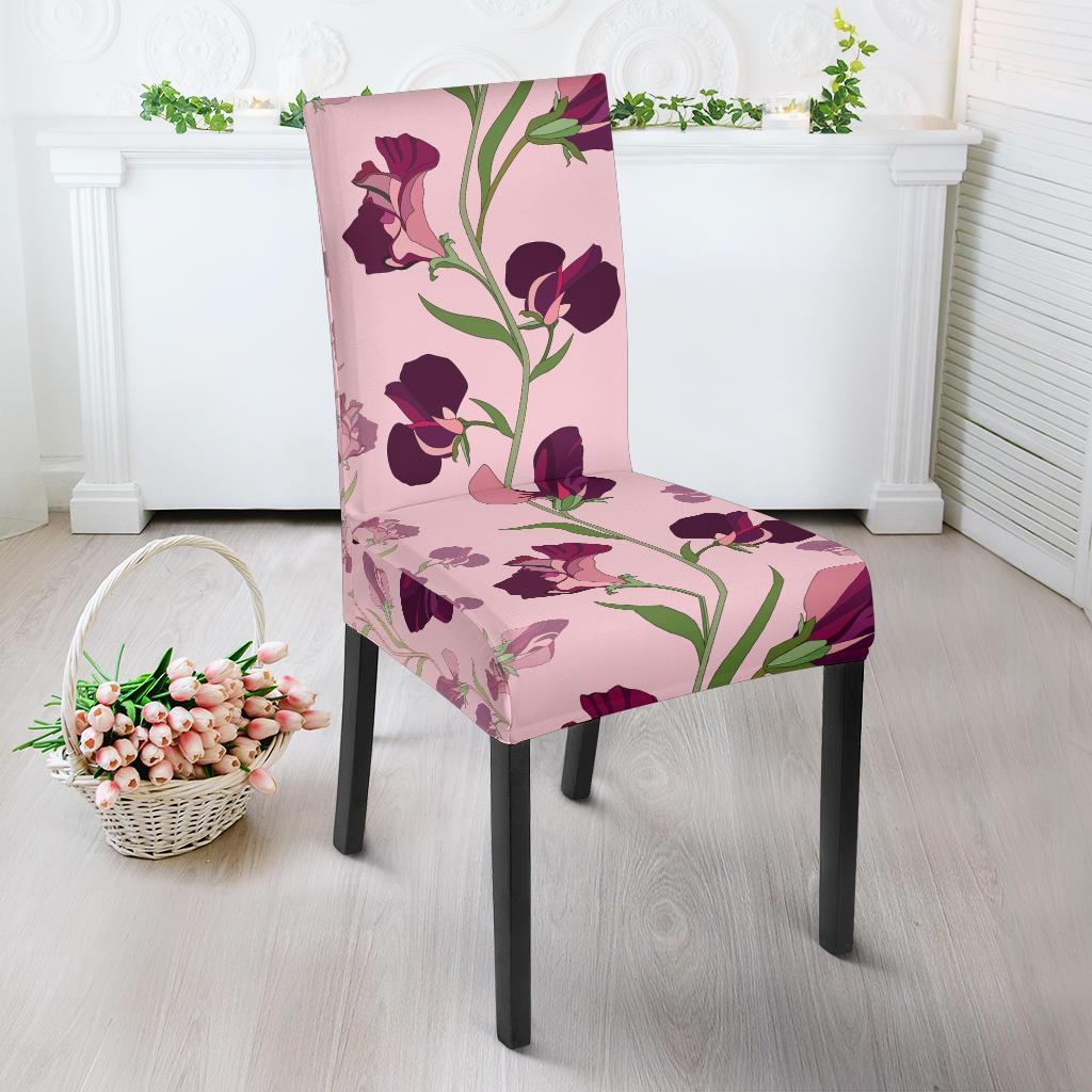Peony Pattern Print Design PE09 Dining Chair Slipcover-JORJUNE.COM