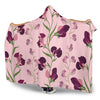 Peony Pattern Print Design PE09 Hooded Blanket-JORJUNE.COM