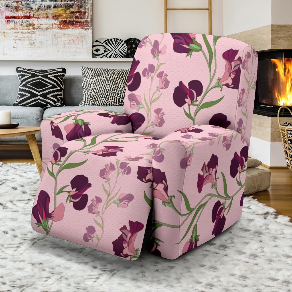 Peony Pattern Print Design PE09 Recliner Slipcover-JORJUNE.COM