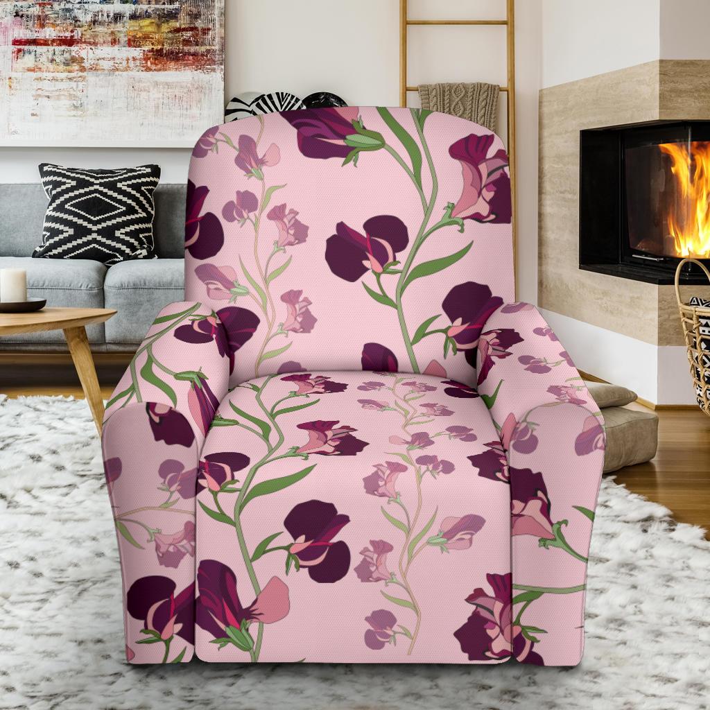 Peony Pattern Print Design PE09 Recliner Slipcover-JORJUNE.COM