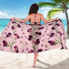 Peony Pattern Print Design PE09 Sarong Pareo Wrap-JORJUNE.COM