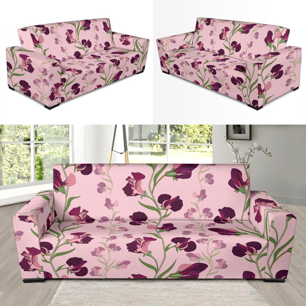 Peony Pattern Print Design PE09 Sofa Slipcover-JORJUNE.COM