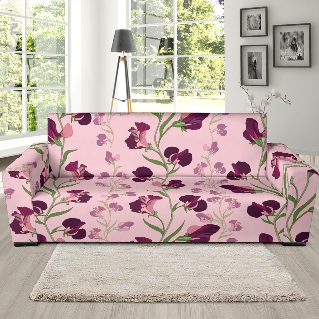 Peony Pattern Print Design PE09 Sofa Slipcover-JORJUNE.COM