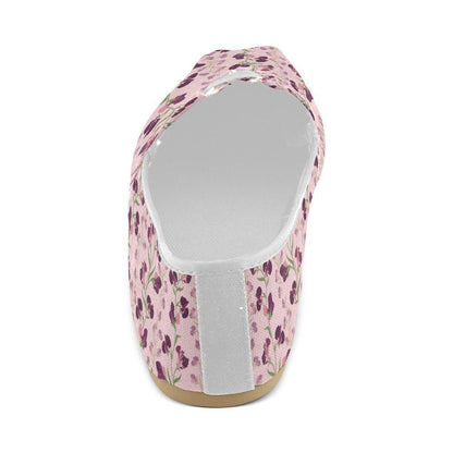 Peony Pattern Print Design PE09 Women Casual Shoes-JorJune.com