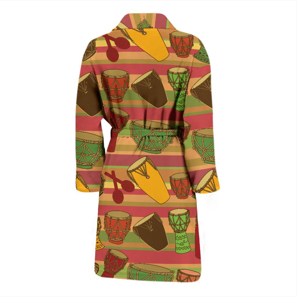Percussion Pattern Print Design 01 Men Bathrobe-JORJUNE.COM