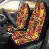 Percussion Pattern Print Design 02 Car Seat Covers (Set of 2)-JORJUNE.COM