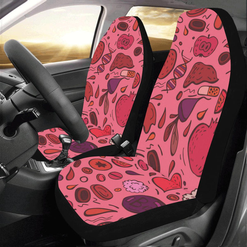 Phlebotomist Pattern Print Design A01 Car Seat Covers (Set of 2)-JORJUNE.COM