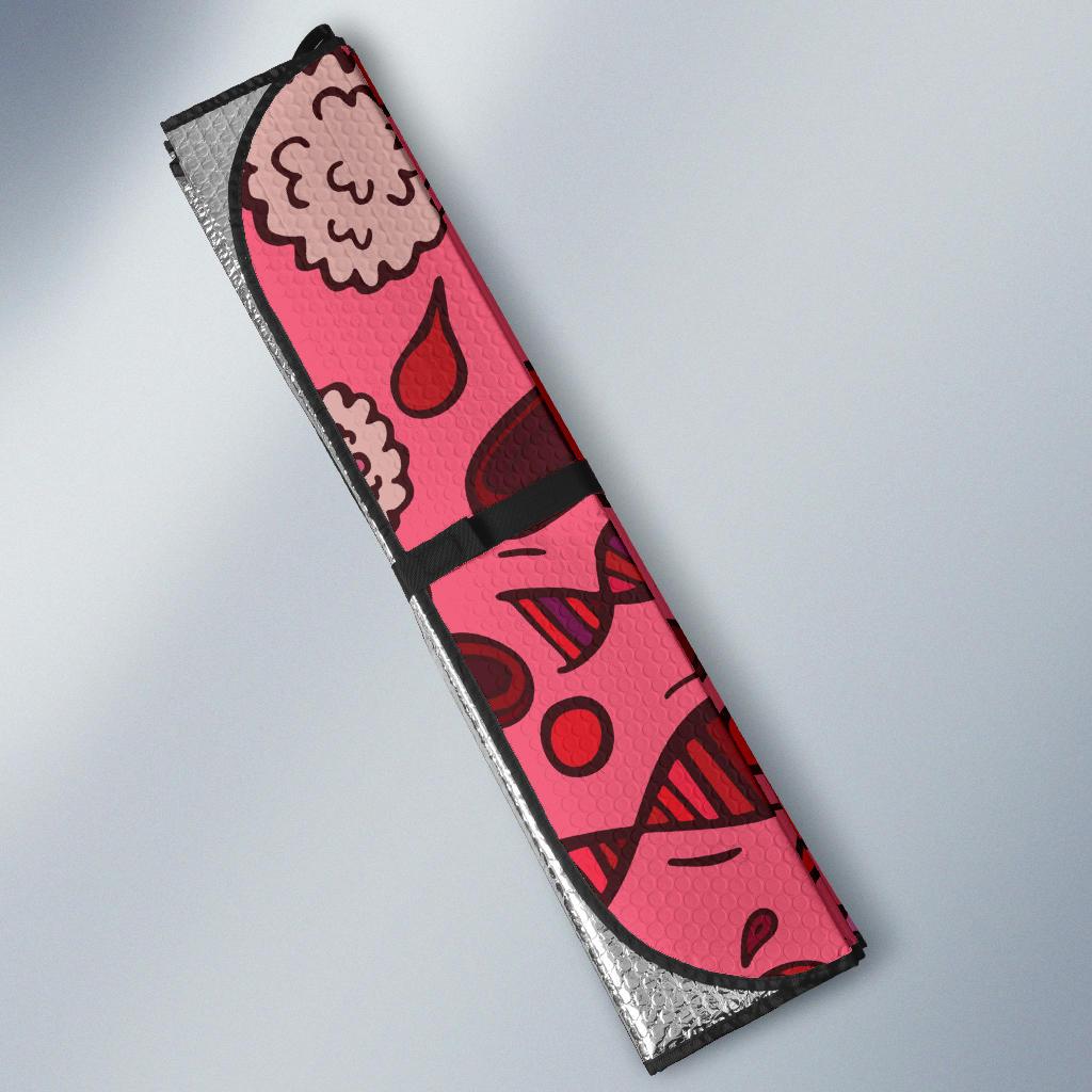 Phlebotomist Pattern Print Design A01 Car Sun Shades-JORJUNE.COM