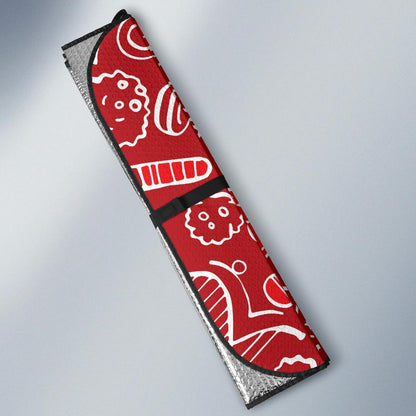 Phlebotomist Pattern Print Design A02 Car Sun Shades-JORJUNE.COM