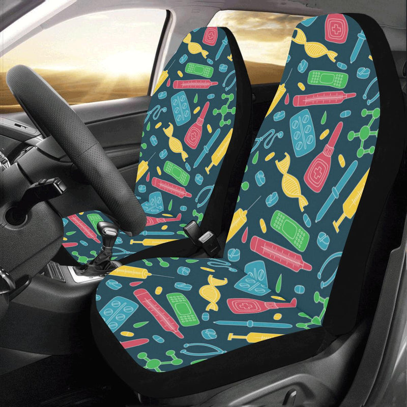 Phlebotomist Pattern Print Design A03 Car Seat Covers (Set of 2)-JORJUNE.COM