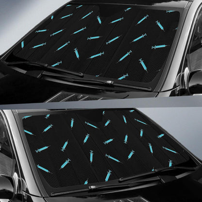 Phlebotomist Pattern Print Design A04 Car Sun Shades-JORJUNE.COM
