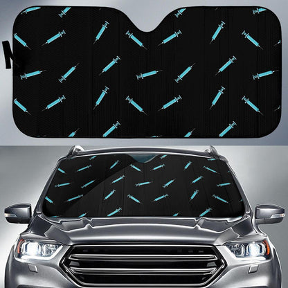 Phlebotomist Pattern Print Design A04 Car Sun Shades-JORJUNE.COM
