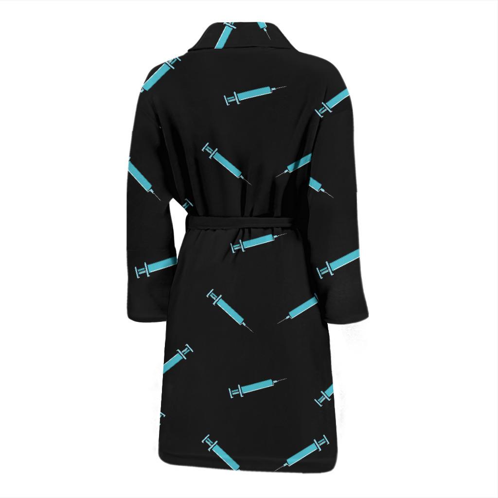 Phlebotomist Pattern Print Design A04 Men Bathrobe-JORJUNE.COM