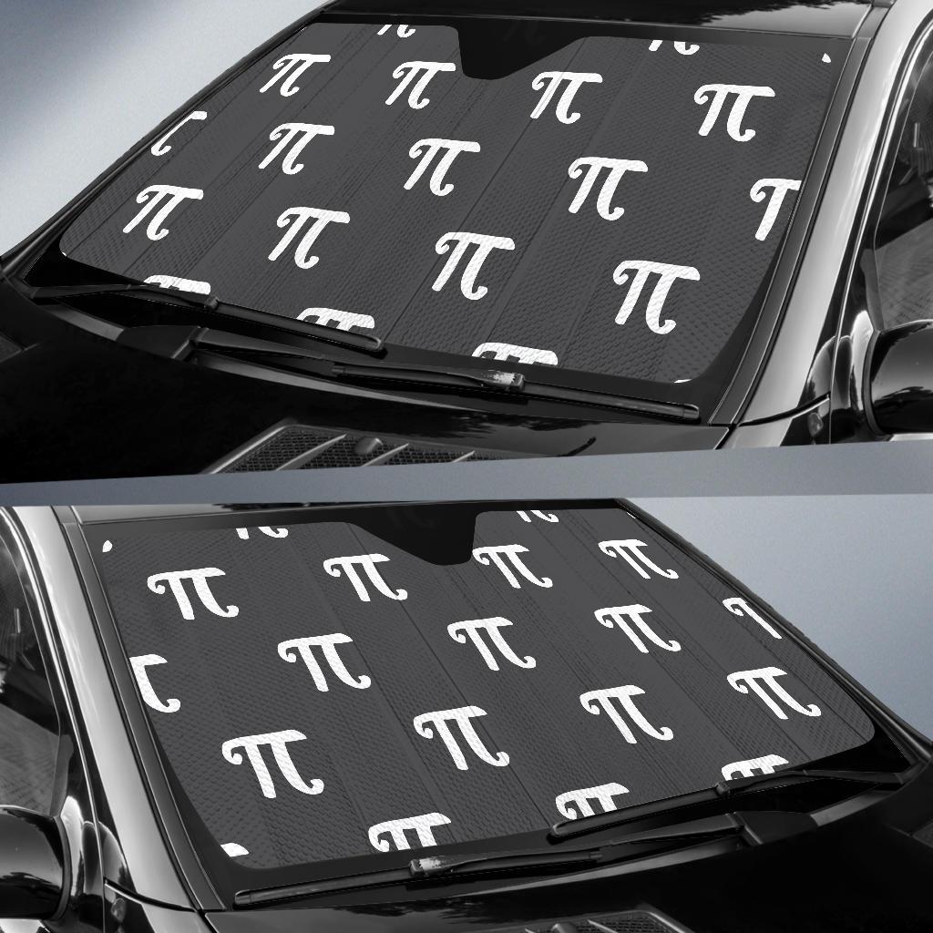Pi Day Pattern Print Design A01 Car Sun Shades-JORJUNE.COM