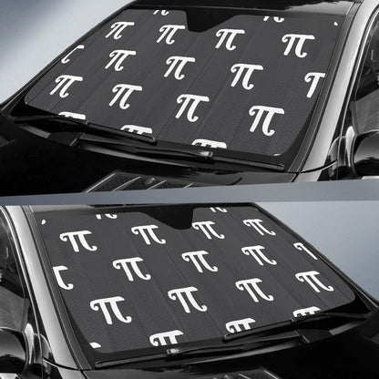 Pi Day Pattern Print Design A01 Car Sun Shades-JORJUNE.COM