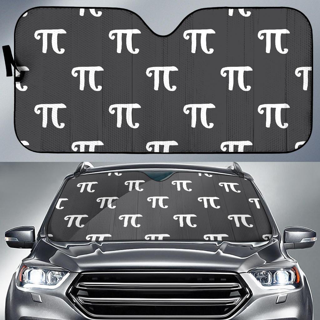 Pi Day Pattern Print Design A01 Car Sun Shades-JORJUNE.COM