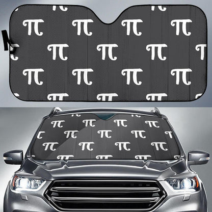 Pi Day Pattern Print Design A01 Car Sun Shades-JORJUNE.COM