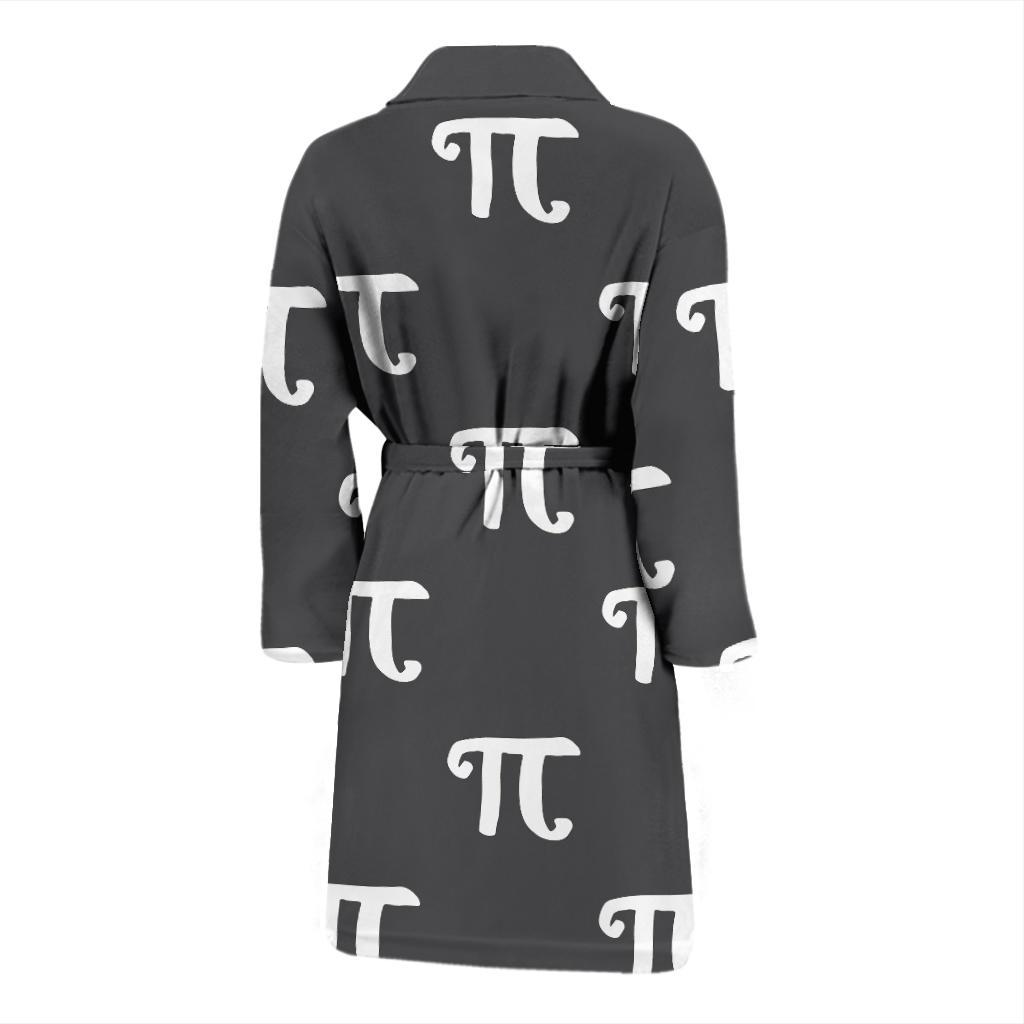 Pi Day Pattern Print Design A01 Men Bathrobe-JORJUNE.COM