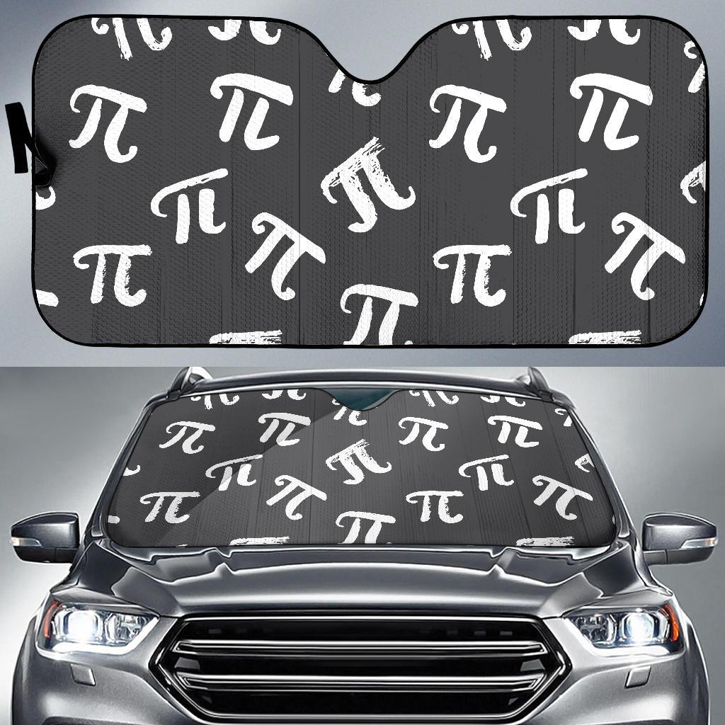 Pi Day Pattern Print Design A02 Car Sun Shades-JORJUNE.COM