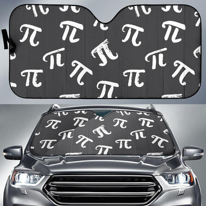 Pi Day Pattern Print Design A02 Car Sun Shades-JORJUNE.COM