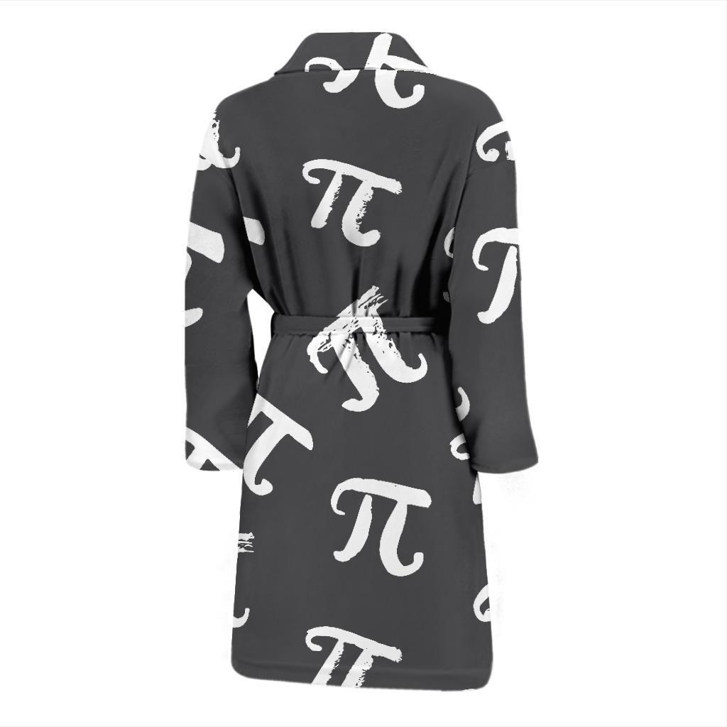 Pi Day Pattern Print Design A02 Men Bathrobe-JORJUNE.COM