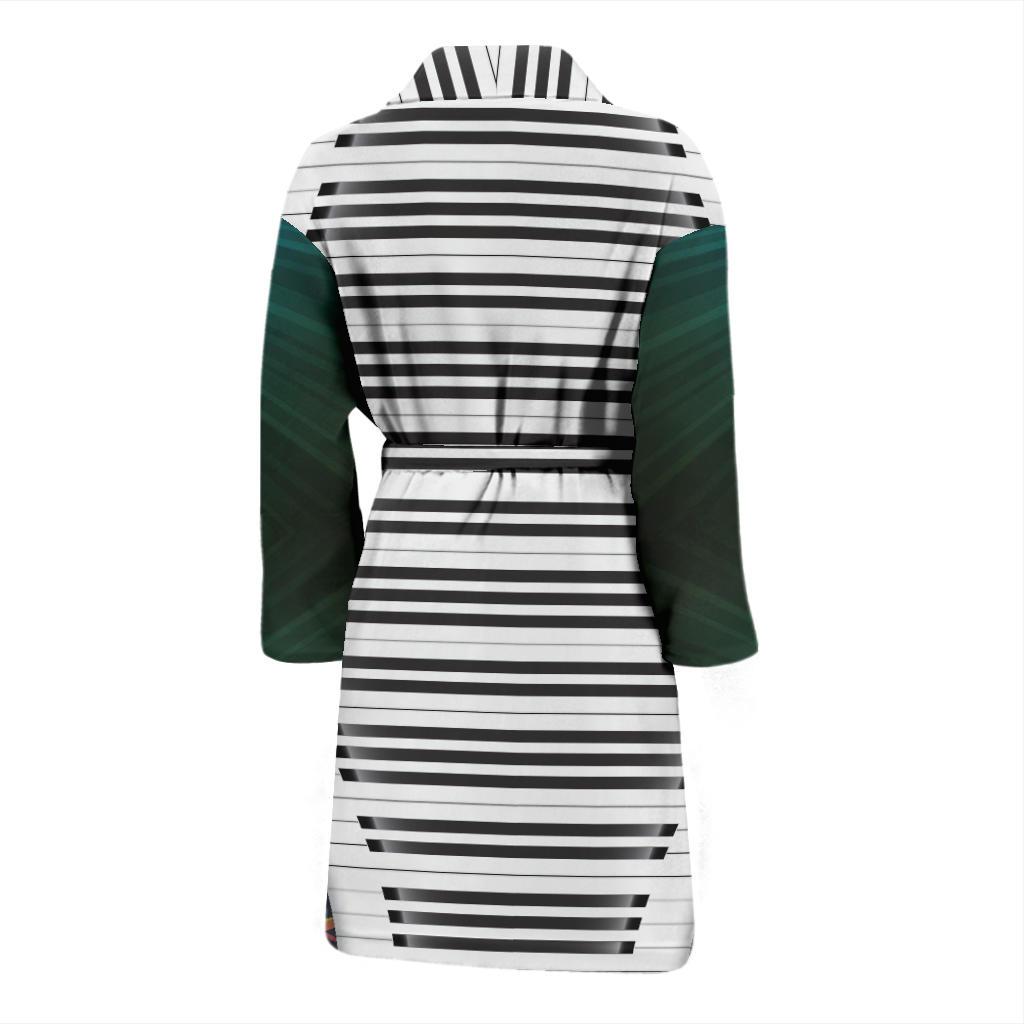 Piano Pattern Print Design 01 Men Bathrobe-JORJUNE.COM