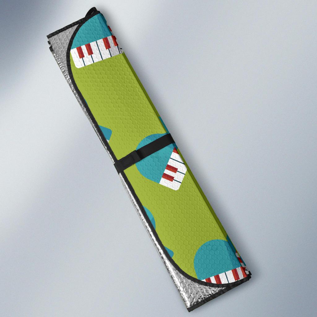 Piano Pattern Print Design 03 Car Sun Shades-JORJUNE.COM