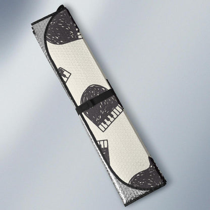 Piano Pattern Print Design 04 Car Sun Shades-JORJUNE.COM