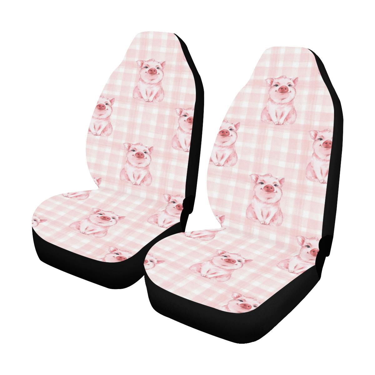 Pig Baby Pattern Print Design 01 Car Seat Covers (Set of 2)-JORJUNE.COM