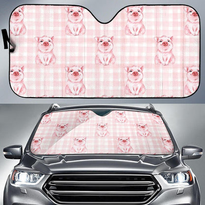 Pig Baby Pattern Print Design 01 Car Sun Shades-JORJUNE.COM