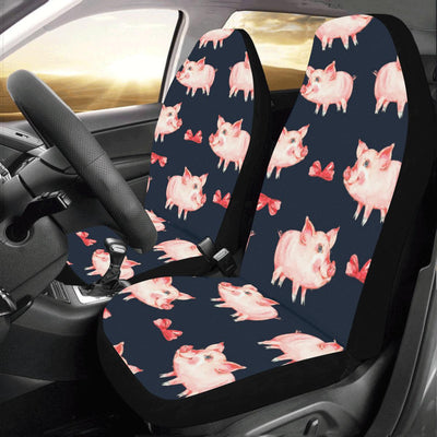 Pig Cute Pattern Print Design 02 Car Seat Covers (Set of 2)-JORJUNE.COM