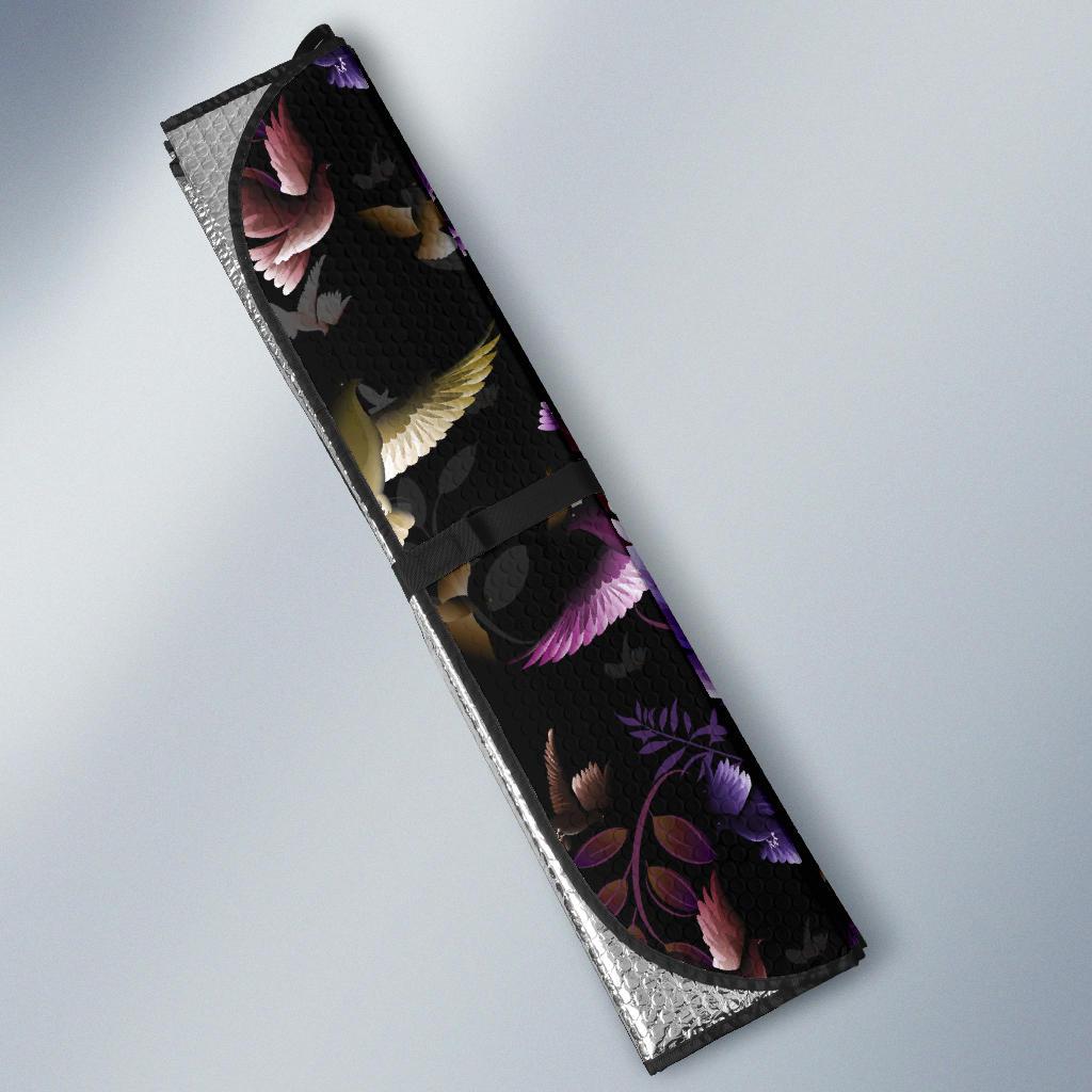 Pigeon Pattern Print Design 01 Car Sun Shades-JORJUNE.COM