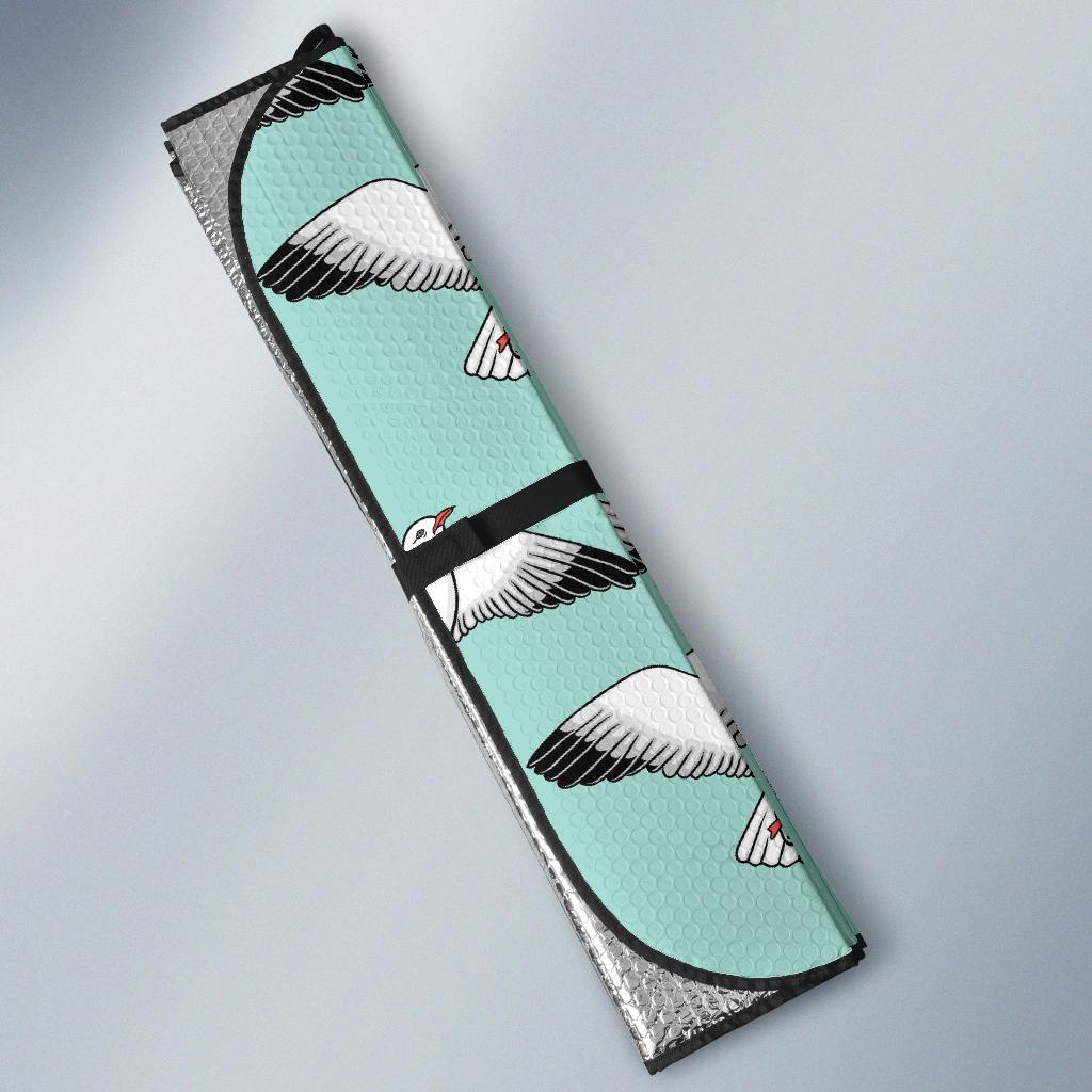 Pigeon Pattern Print Design 02 Car Sun Shades-JORJUNE.COM
